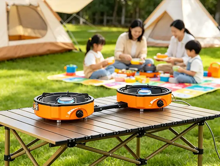 Best 2 Burner Portable Camping Stove for Family Camp Cooking